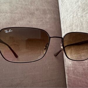 Ray-Ban Black and Brown Gradient Sunglasses
